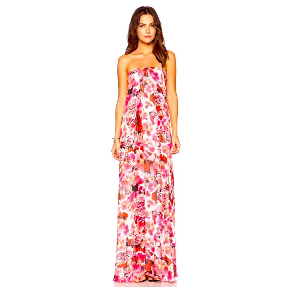 Floral Strapless Maxi Dress by Sam Edelman 💕
